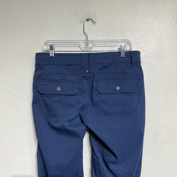 PrAna Navy Halle Convertible Roll Up Hiking Pants Sz 8 - Picture 9 of 14